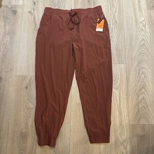 NWT Freely Rivera‎ Jogger Pants Women's XL Drawstring Elastic Waist Lightweight